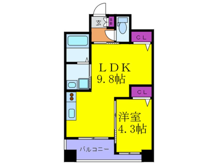 間取図 ノルデンハイム梅田東