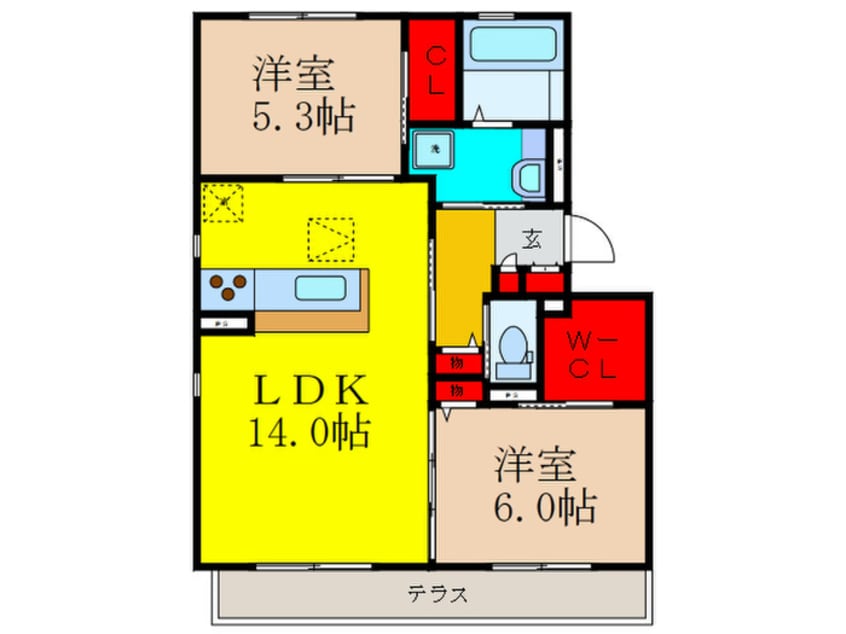 間取図 Primrose INABA