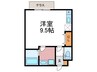 仮)ヴァンキャトル 1Rの間取り