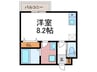 仮)ヴァンキャトル 1Rの間取り