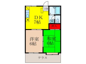 間取図 ルシエ－ル萩原