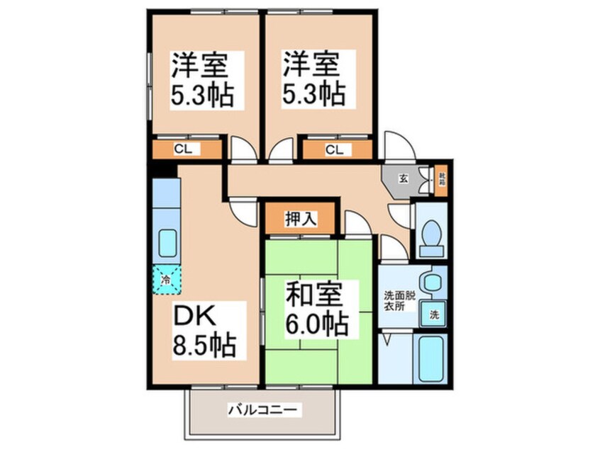 間取図 ハピネスト　Ｃ棟