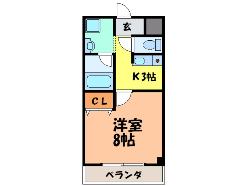 間取図 エイチ・ツー・オー新町Ⅱ