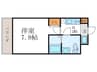 コートハウス大西Ⅱ 1Kの間取り