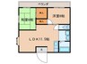 ドゥホーム魚住 2LDKの間取り