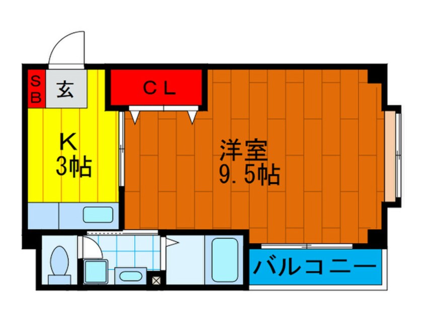 間取図 メゾン　バニ　ＮＯ３