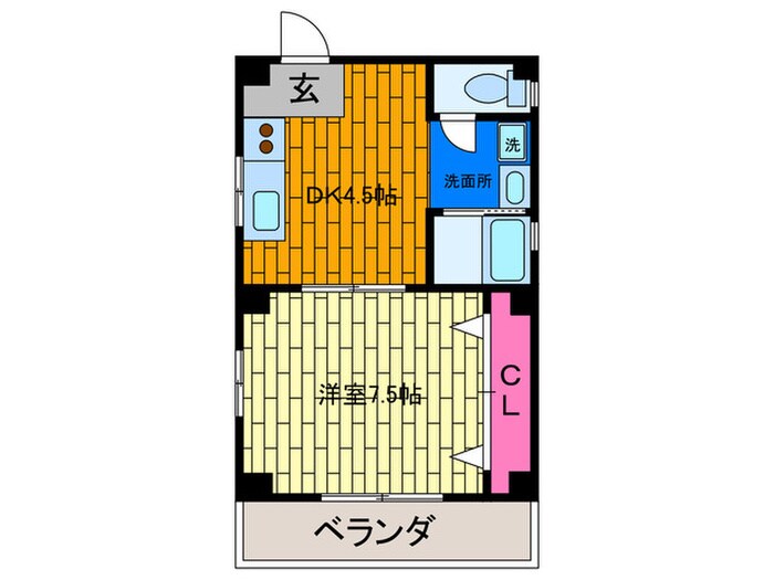 間取り図 ウエーブオバセ