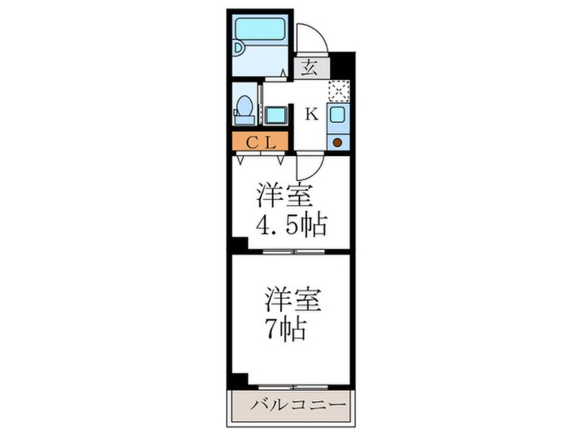 間取図 マッケンジー東堀川