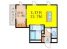 グランデージ新大阪 1LDKの間取り
