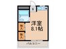 永手コスモハイツ 1Rの間取り