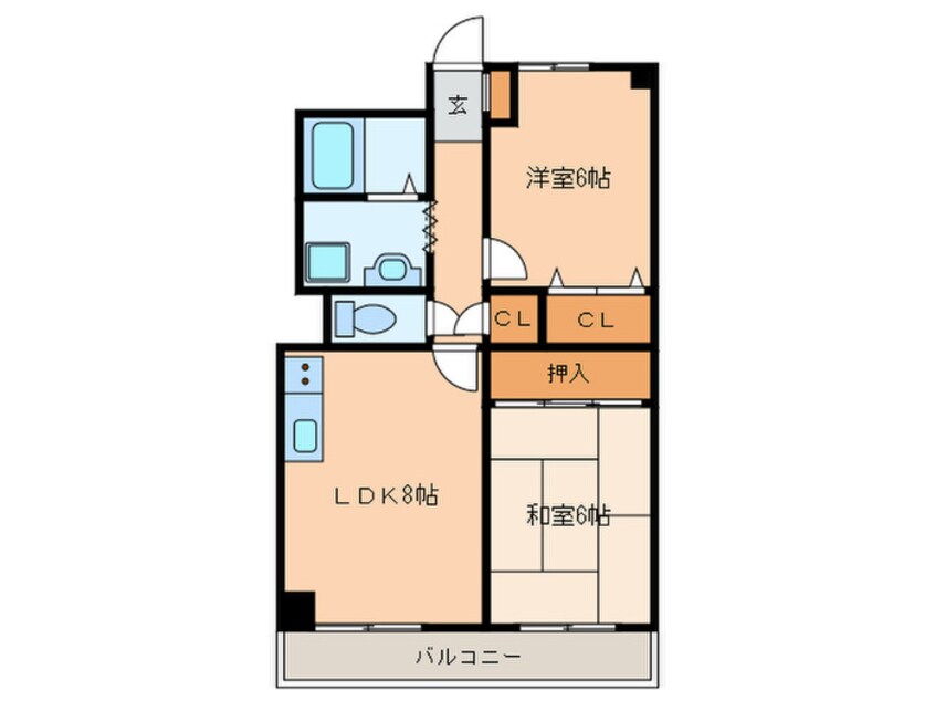 間取図 ピンリ－ブルⅡ