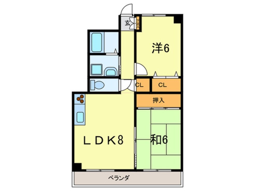 間取図 ピンリ－ブルⅡ