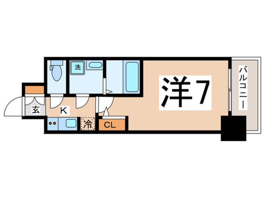 間取図 S-RESIDENCEドーム前千代崎
