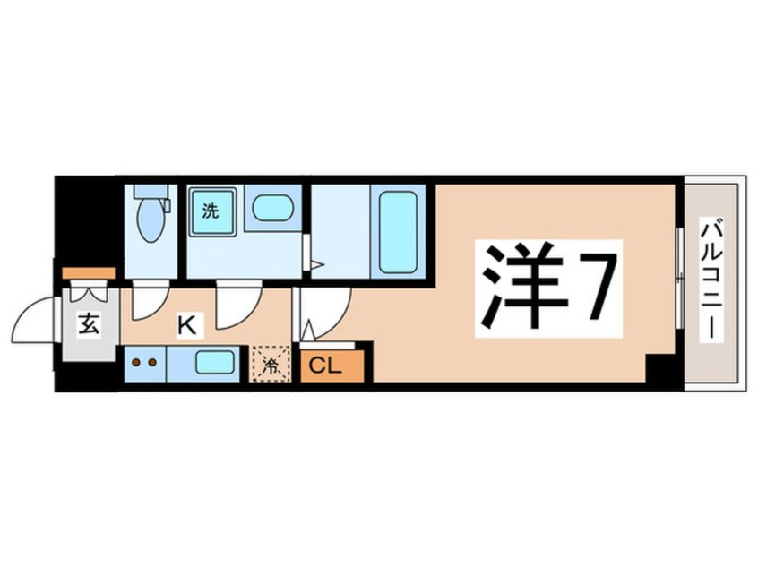 間取図 S-RESIDENCEドーム前千代崎