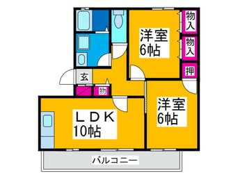 間取図 燦コ－ポＢ棟