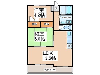 間取図 シェリ－ル浜寺