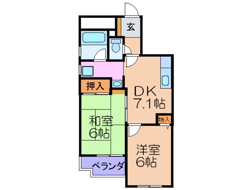 間取図 サンライズ野里