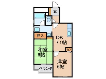 間取図 サンライズ野里