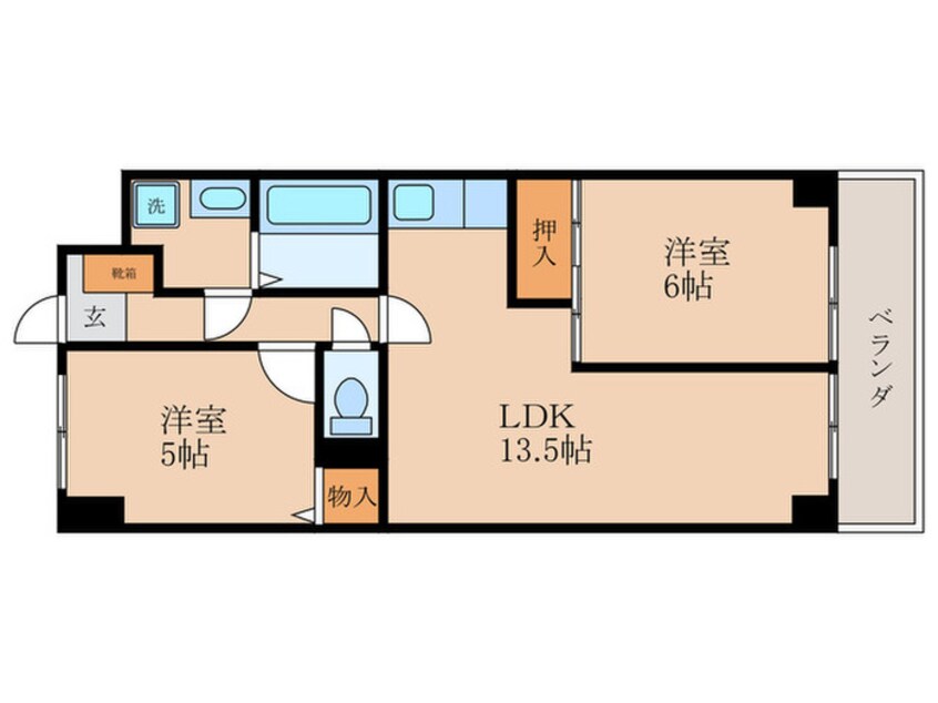 間取図 東野第１グリーンハイツ山科