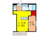 エコモマイ西中条 1LDKの間取り