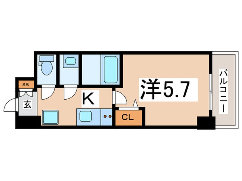 間取図 ＬｅーＢｅａｒ天王寺東
