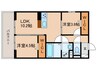 BRANSIA瀬田 2LDKの間取り