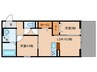 BRANSIA瀬田 2LDKの間取り