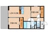 BRANSIA瀬田 2LDKの間取り
