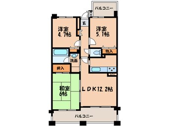 間取図 パインフィ－ルド洛南