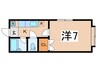 大道ハイツ 1Kの間取り