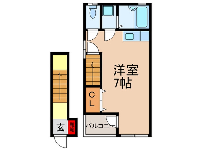 間取り図 チェリ－ハイツ東本町１