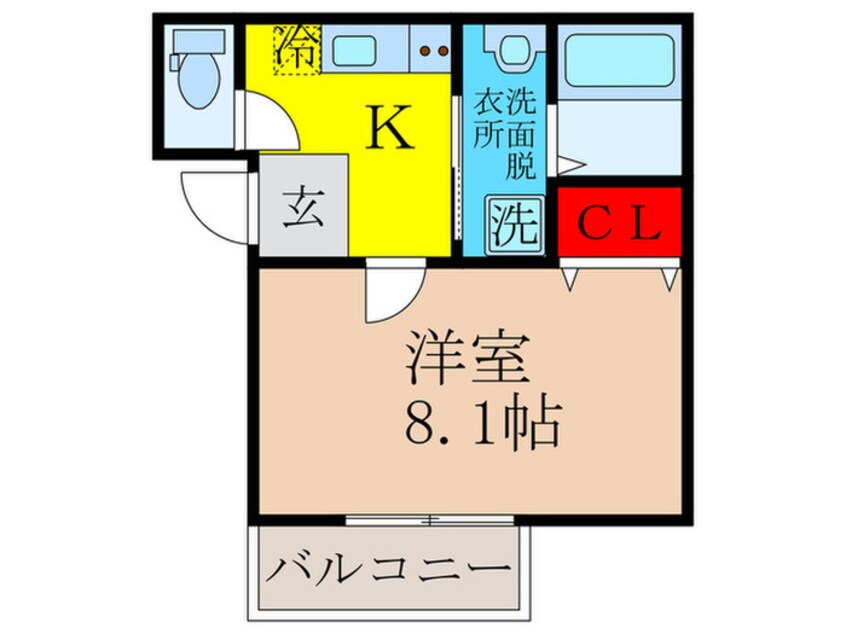 間取図 ﾌｼﾞﾊﾟﾚｽ阪急吹田駅南Ⅱ番館