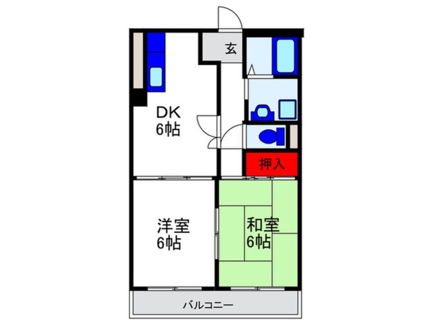 間取図 メゾン清涼