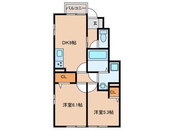 間取図 ローテローゼ恵比寿