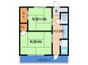 グレースマンション 2Kの間取り