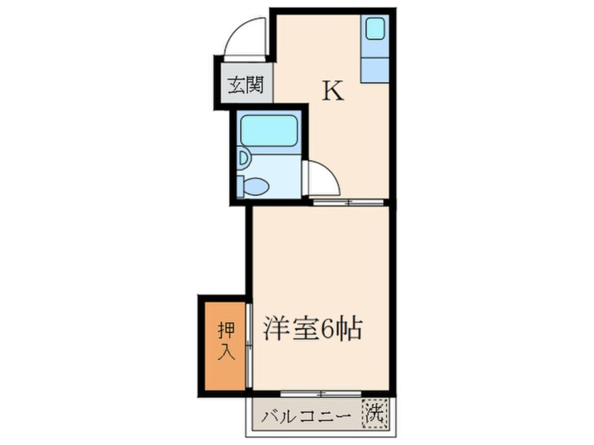 間取図 リバ－ハイツ