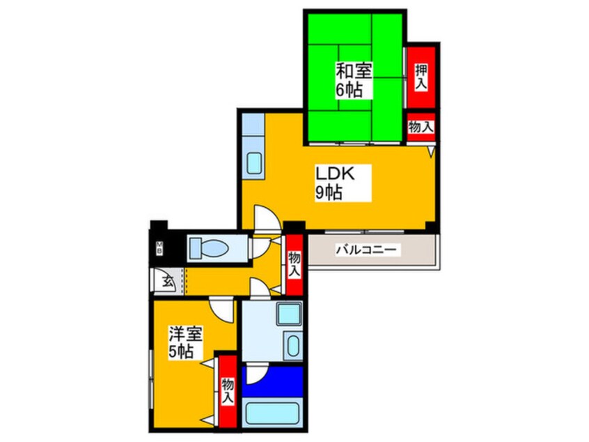 間取図 ヴィラ狭山