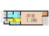 スリージェ伍番館 1Kの間取り