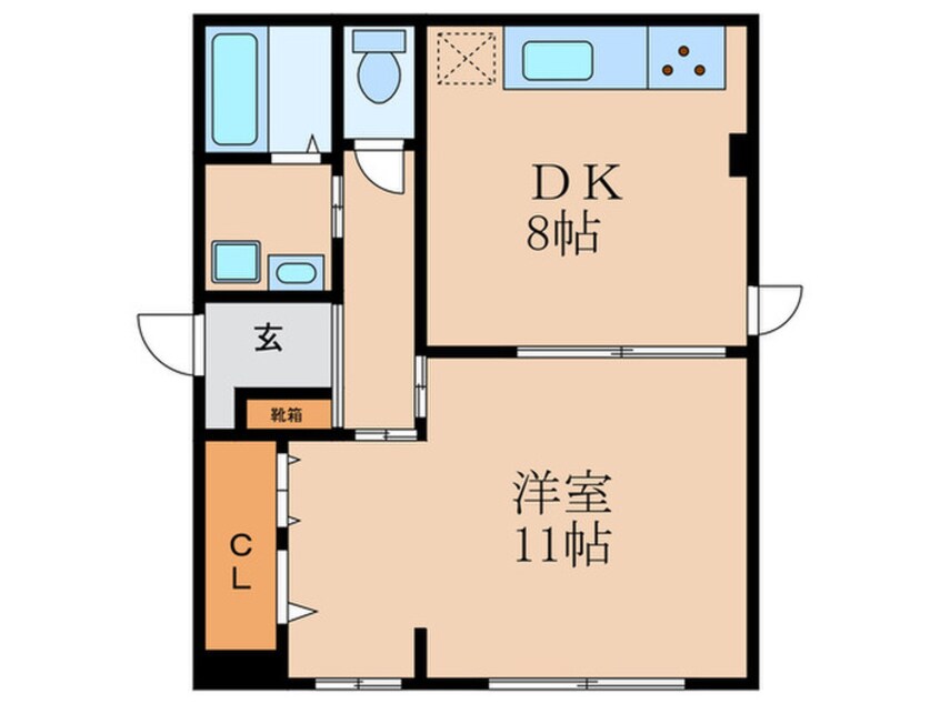 間取図 天神朝陽マンション