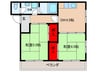 サンハイツ 2DKの間取り