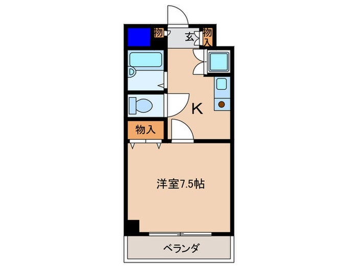 間取り図 ｸﾞﾗﾝﾋﾟｱ扇町