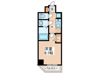 間取図 プレサンス天王寺勝山(801)