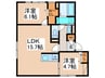 D-ROOM生野区巽東４丁目 2LDKの間取り
