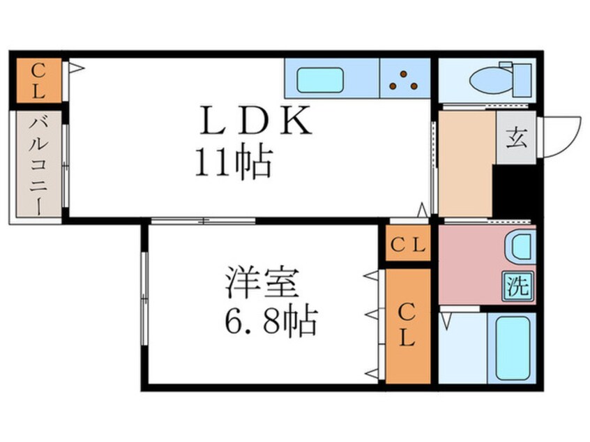 間取図 ＥＭＩＮＡＳ北白川