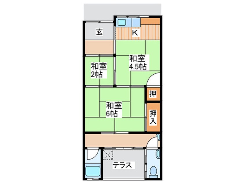 間取図 高柳３丁目平屋