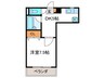 レスポワ－ル 1DKの間取り