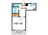 レスポワ－ル 1DKの間取り