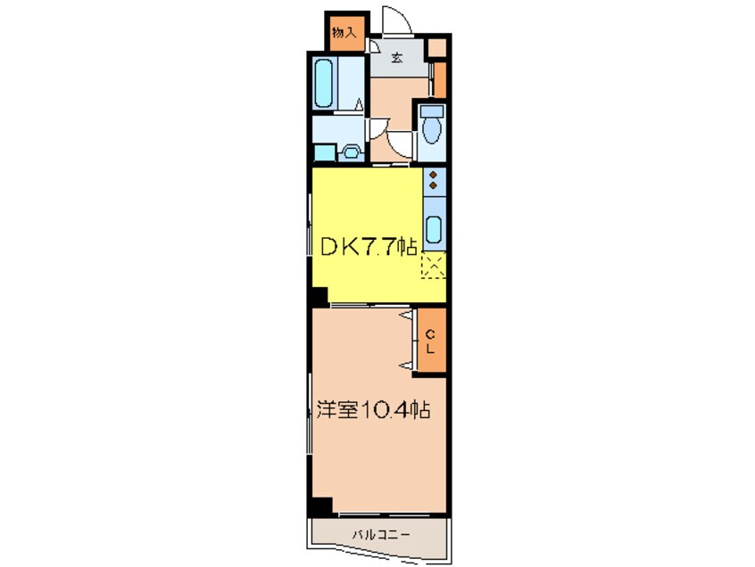 間取図 レスポア－ル紺屋