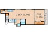 墨染コーポ 1LDKの間取り