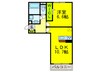 クリサンテーモ 1LDKの間取り